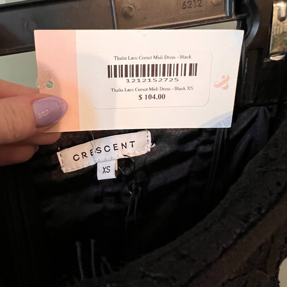 Black Corset Midi Dress - Picture 5 of 5